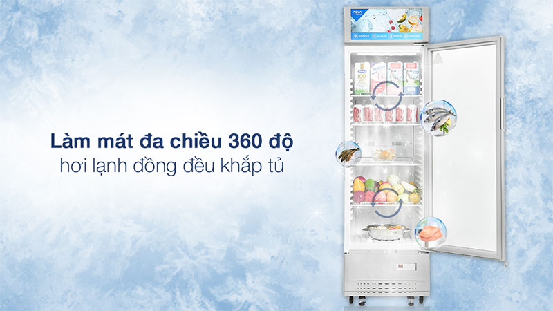 Tủ mát Aqua 215 lít AQS-AF340S - Hàng chính hãng