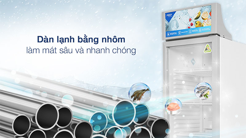 Tủ mát Aqua 215 lít AQS-AF340S - Hàng chính hãng