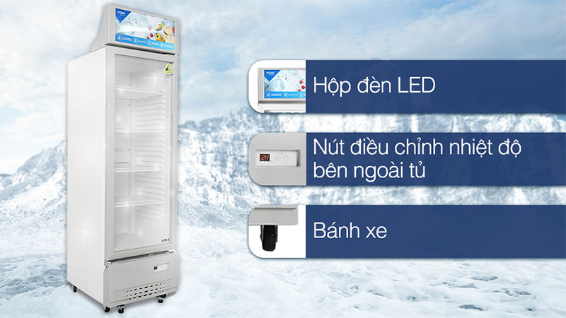 Tủ mát Aqua 215 lít AQS-AF340S - Hàng chính hãng