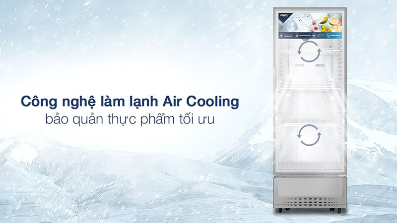 Tủ mát Aqua 280 lít AQS-AF400N - Hàng chính hãng