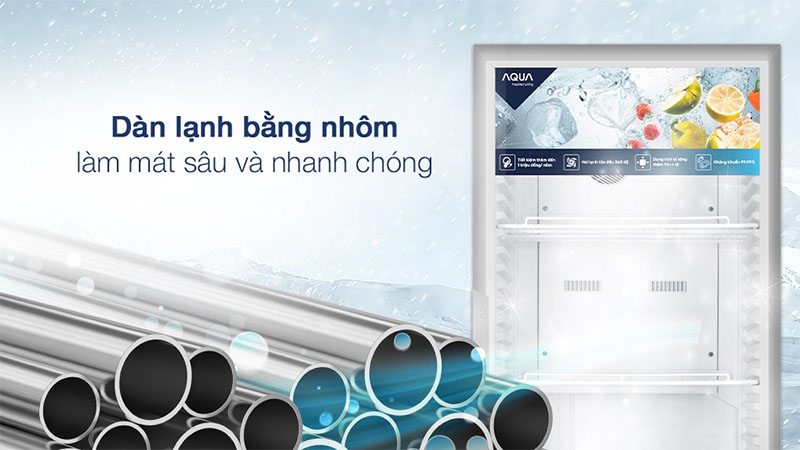 Tủ mát Aqua 280 lít AQS-AF400N - Hàng chính hãng