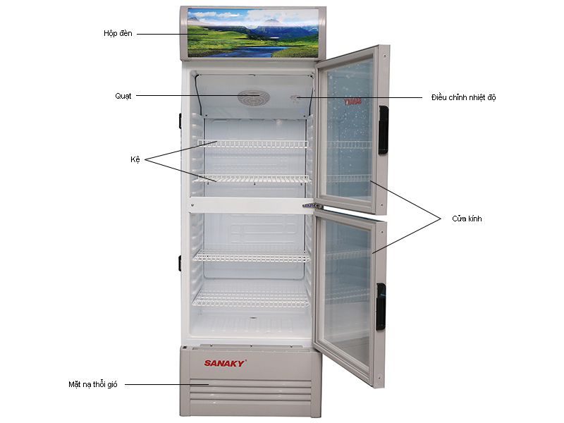 Chi tiết tủ mát 2 cánh Interver Sanaky VH-308W3