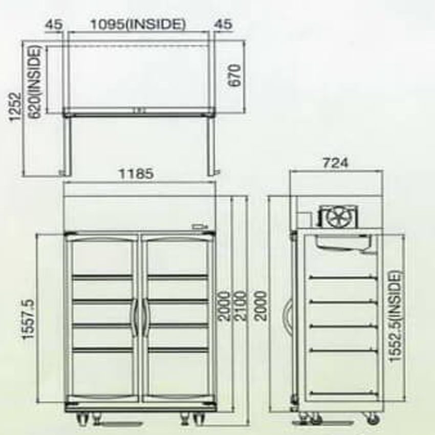 Tủ mát Panasonic SBC-P2DB - Hàng chính hãng