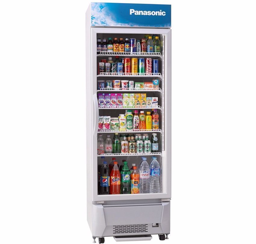 Mặt kính trong suốt của tủ mát Panasonic SMR-PT330AVN