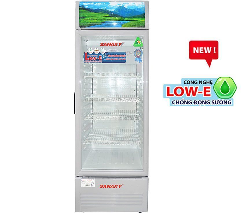 Tủ mát Sanaky 340 lít VH-408KL được áp dụng công nghệ Low-e