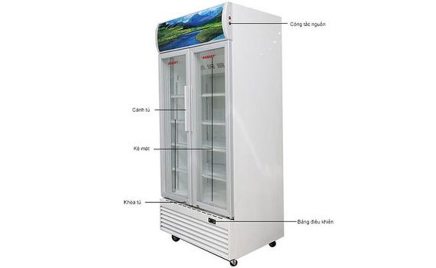 Cấu tạo của tủ mát Sanaky VH-1200HP