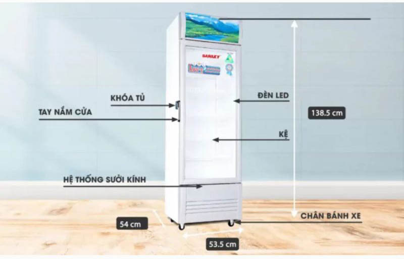 Tủ mát Sanaky VH-168KL 130 lít - Hàng chính hãng