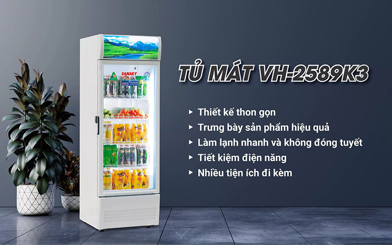 Tủ mát Inverter Sanaky VH-2589K3 - Hàng chính hãng