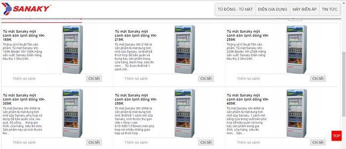 Tủ mát Sanaky VH-259K - Hàng chính hãng