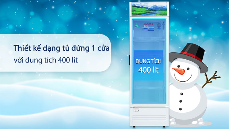Dung tích của Tủ mát Sanaky VH-4089K