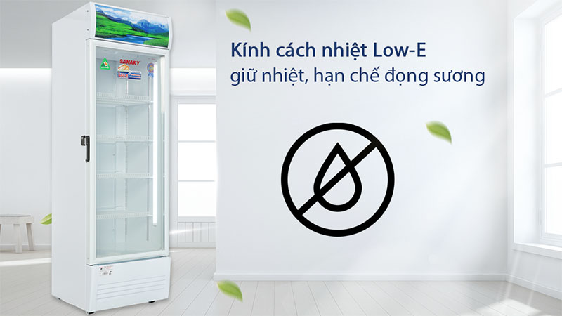 Thiết kế cửa kính của Tủ mát Sanaky VH-4089K