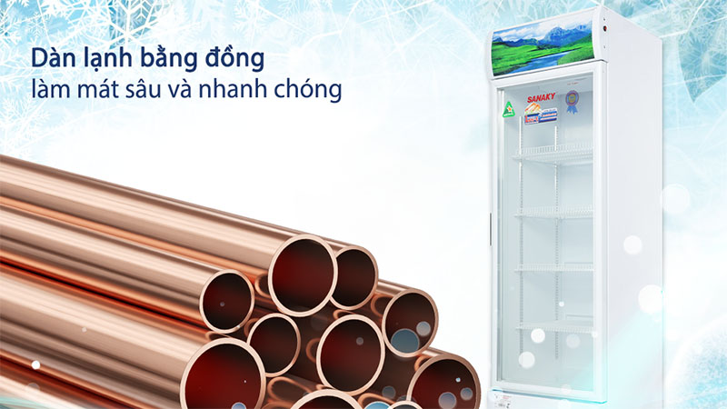 Dàn lạnh của Tủ mát Sanaky VH-4089K