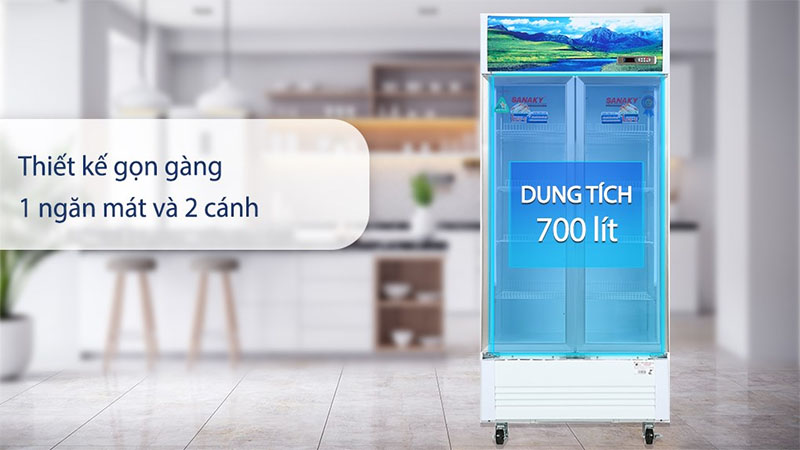 Tủ mát Sanaky VH-8009HP - Hàng chính hãng