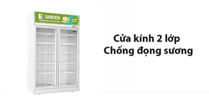 Tủ mát Sanden Intercool SPM-1200C  - Hàng chính hãng