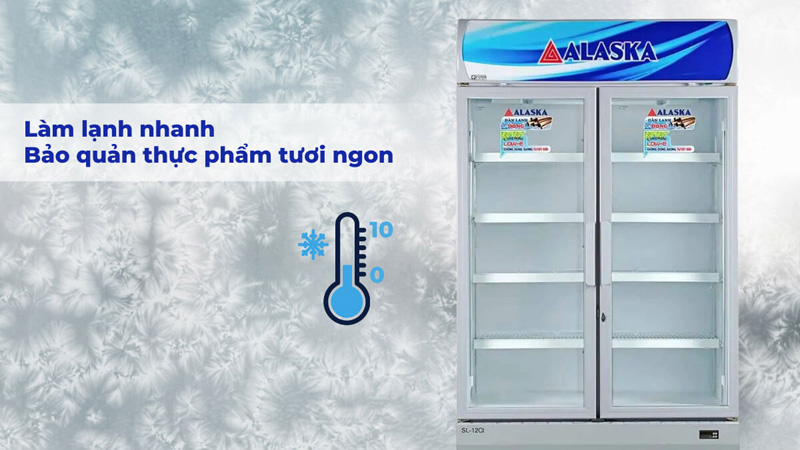Tủ mát trưng bày Alaska SL-12CI - Hàng chính hãng