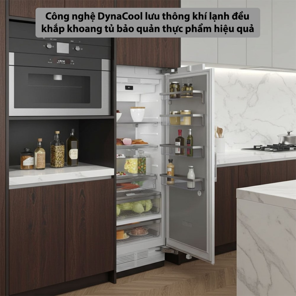 Tủ mát âm tủ Miele MasterCool K-2802-VI công nghệ làm lạnh hiện đại cho hiệu suất cao