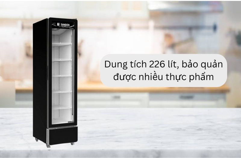 Tủ mát Sanden SPS-0250P  - Hàng chính hãng