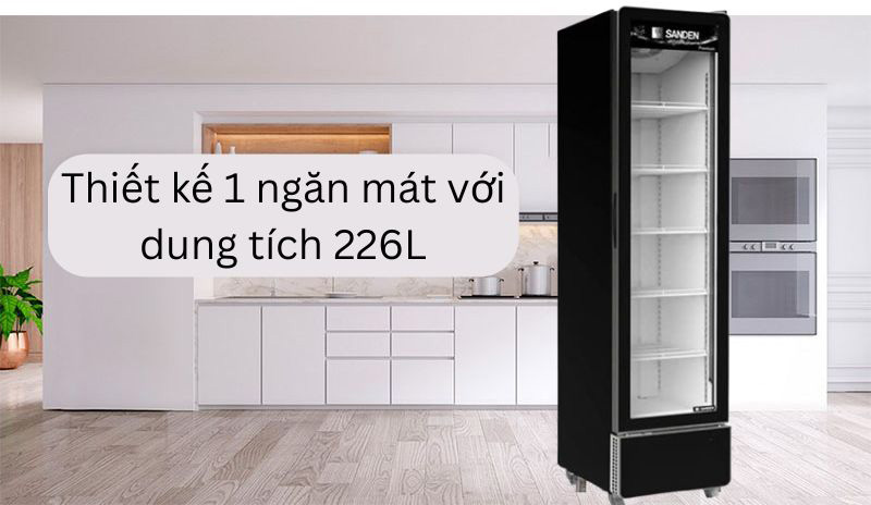 Tủ mát Sanden SPS-0250P  - Hàng chính hãng