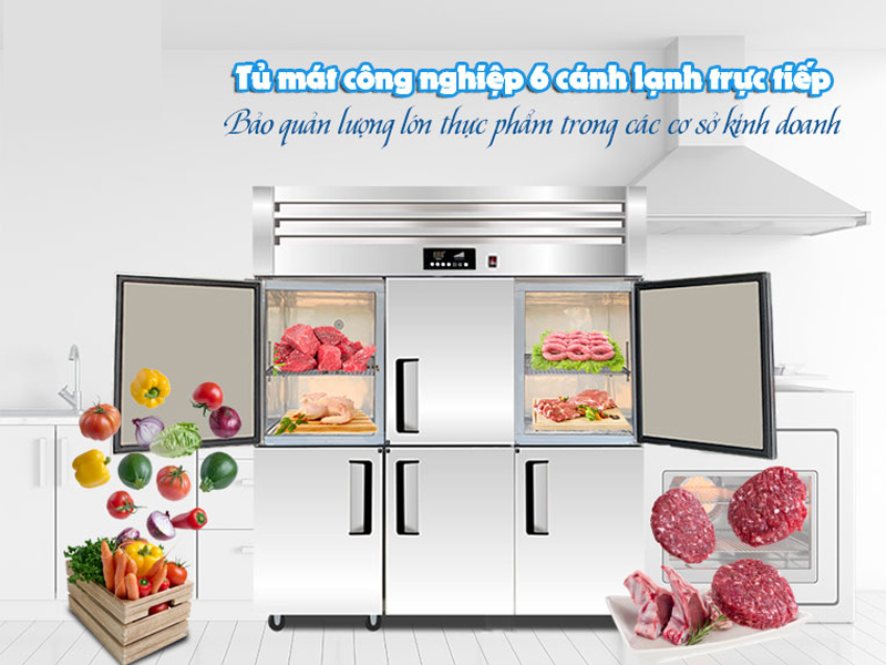 Tủ mát công nghiệp 6 cánh Fushima FSM-TM6C - Hàng chính hãng