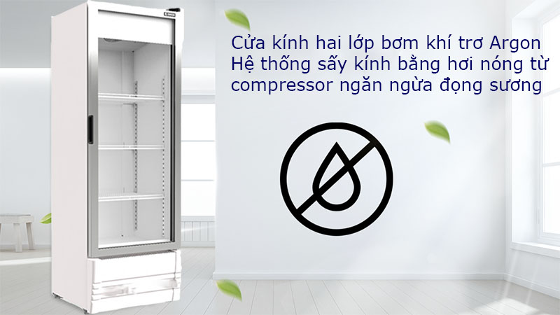 Tủ mát cửa kính Inverter Sanden SPB-0300 - Hàng chính hãng