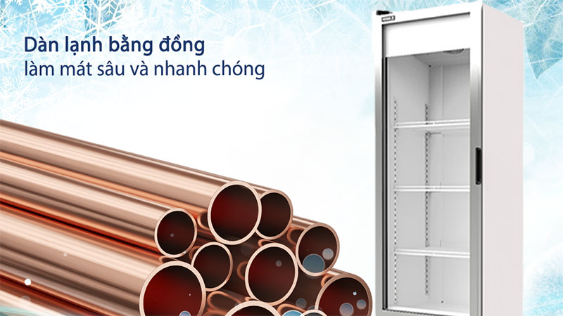 Tủ mát cửa kính Inverter Sanden SPB-0300 - Hàng chính hãng