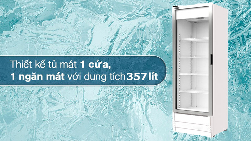 Tủ mát cửa kính Inverter Sanden SPB-0400  - Hàng chính hãng