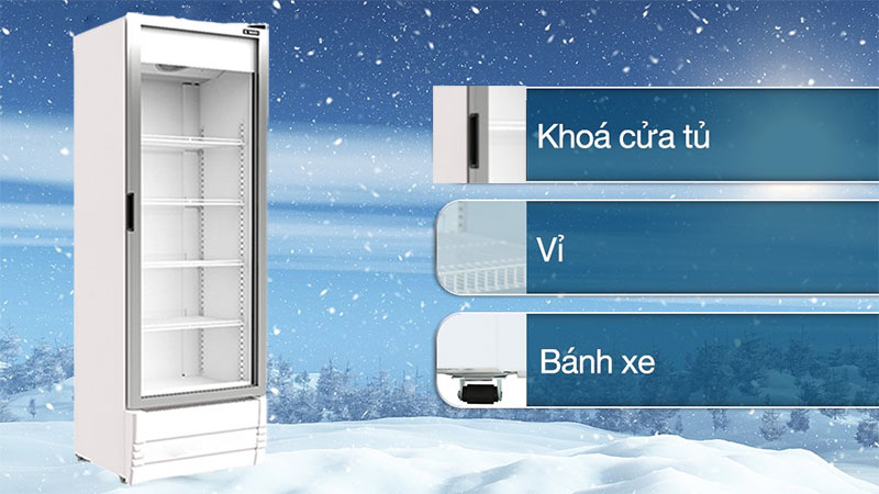 Tủ mát cửa kính Inverter Sanden SPB-0400  - Hàng chính hãng