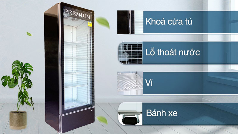Tủ mát cửa kính Inverter Sanden SPB-0500P Premium