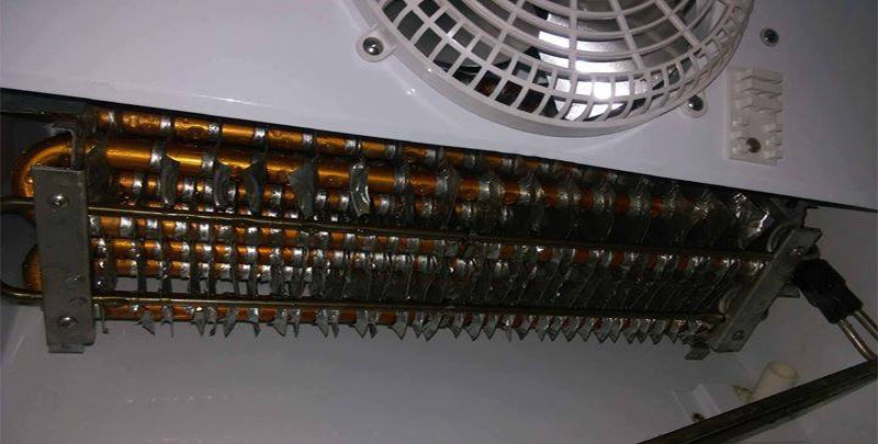 Hệ thống dàn lạnh của Tủ mát cửa kính Inverter Sanden OEM-1205i