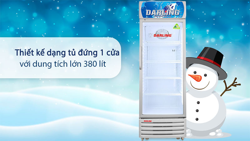 Tủ mát đứng 1 cánh Darling DL-3600A - Hàng chính hãng