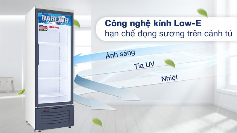 Tủ mát đứng 1 cánh Inverter 500L Darling DL-5000A3L - Hàng chính hãng