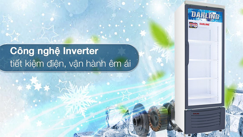 Tủ mát đứng 1 cánh Inverter 500L Darling DL-5000A3L - Hàng chính hãng