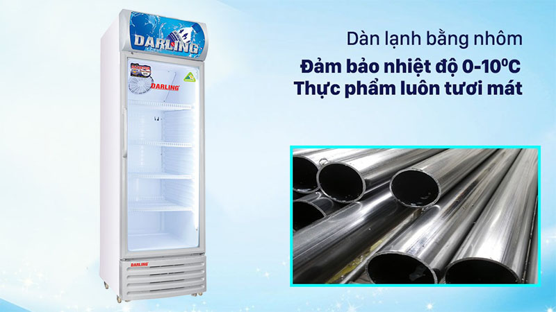 Tủ mát đứng 1 cánh Inverter Darling DL-2800A3 - Hàng chính hãng