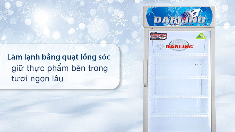 Tủ mát đứng 1 cánh Inverter Darling DL-3200A3 - Hàng chính hãng