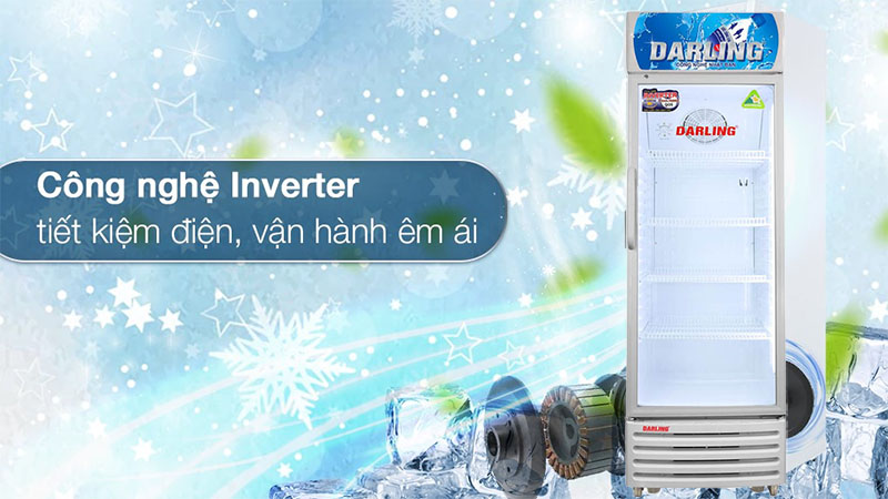 Tủ mát đứng 1 cánh Inverter Darling DL-3600A3 - Hàng chính hãng