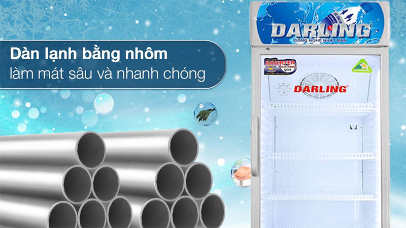 Tủ mát đứng 1 cánh Inverter Darling DL-3600A3 - Hàng chính hãng