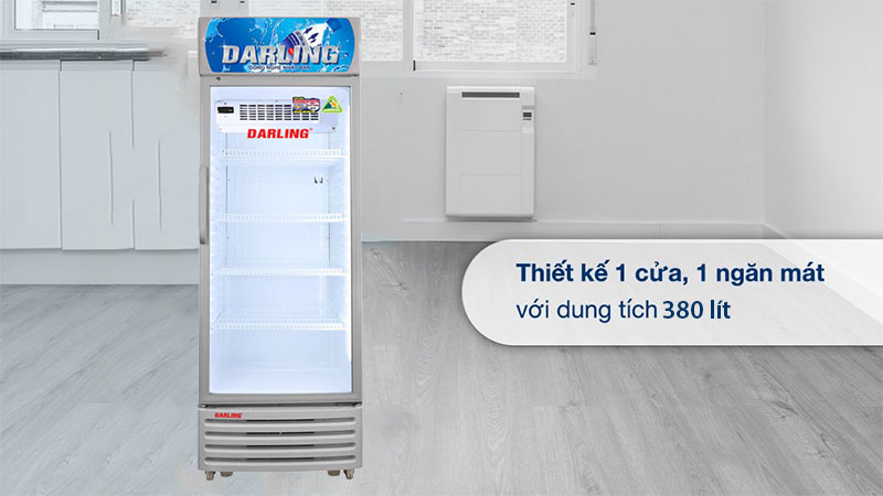 Tủ mát 1 cánh Darling Inverter 380 lít DL-3600A5 - Hàng chính hãng