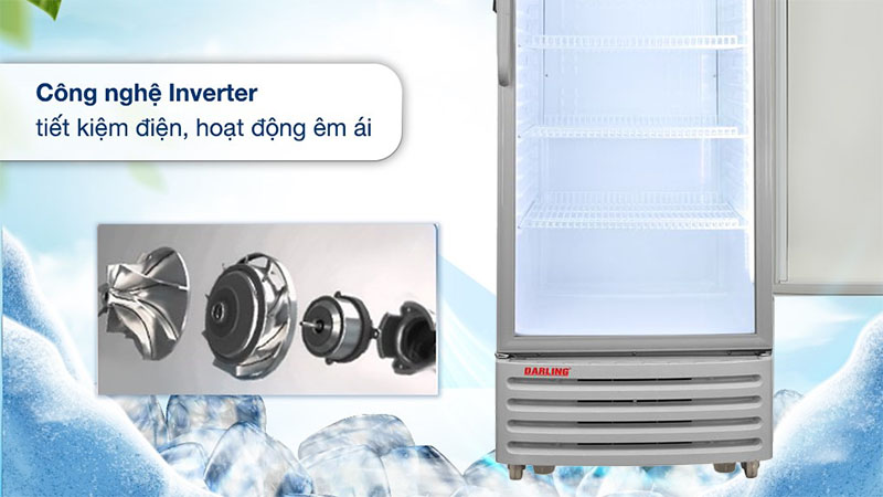 Tủ mát 1 cánh Darling Inverter 380 lít DL-3600A5 - Hàng chính hãng