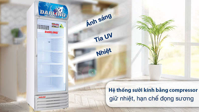 Tủ mát 1 cánh Darling Inverter 380 lít DL-3600A5 - Hàng chính hãng