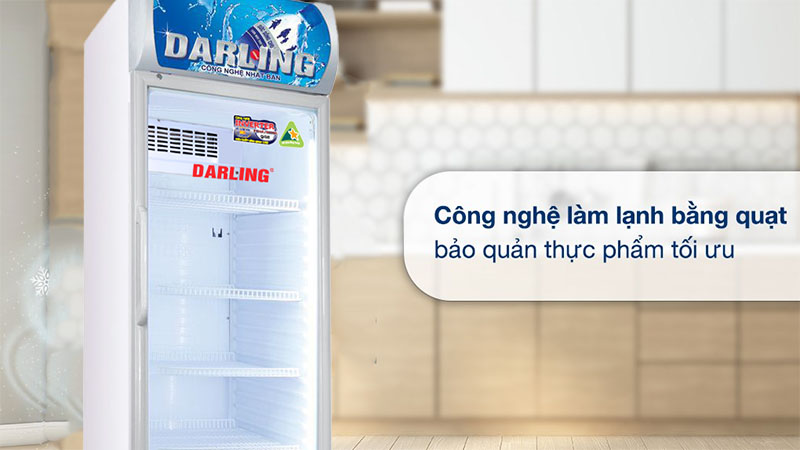 Tủ mát 1 cánh Darling Inverter 380 lít DL-3600A5 - Hàng chính hãng