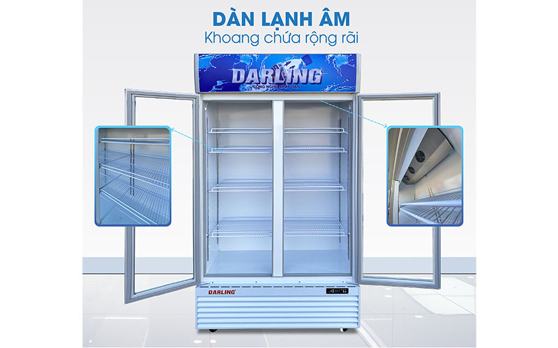 Tủ mát đứng 2 cánh 630 lít Darling DL-7000A2 - Hàng chính hãng