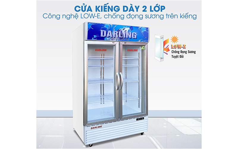 Tủ mát đứng 2 cánh 630 lít Darling DL-7000A2 - Hàng chính hãng