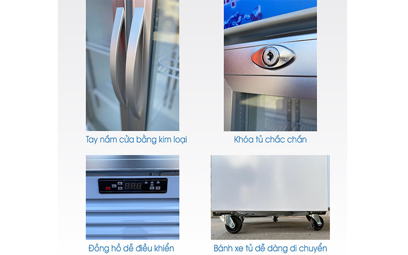 Tủ mát đứng 2 cánh Darling 830L DL-9000A2 - Hàng chính hãng