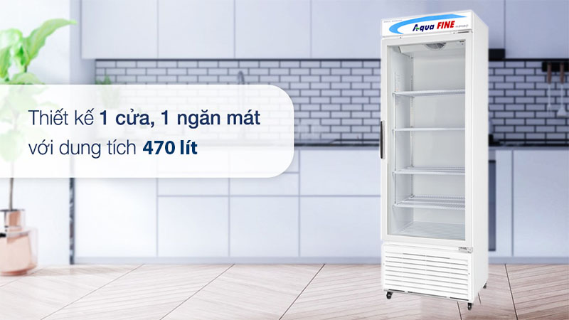 Tủ mát đứng AquaFine JW-470R - Hàng chính hãng