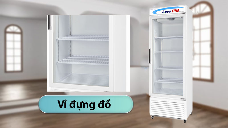Tủ mát đứng AquaFine JW-470R - Hàng chính hãng