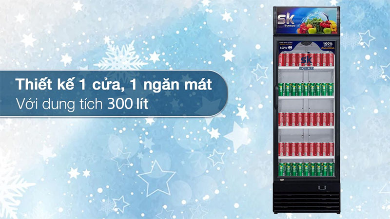 Tủ mát đứng Inverter Sumikura SKSC-300IFC - Hàng chính hãng