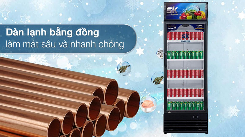 Tủ mát đứng Inverter Sumikura SKSC-300IFC - Hàng chính hãng