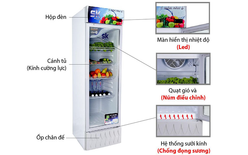 Tủ mát đứng Inverter Sumikura SKSC-400IFC - Hàng chính hãng