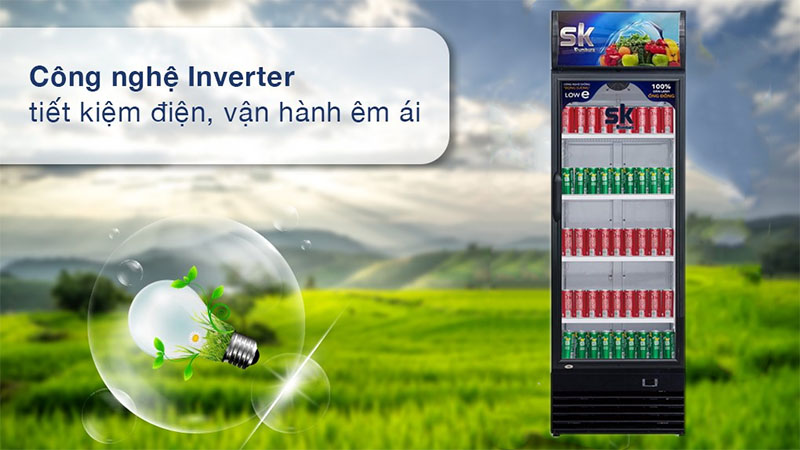 Tủ mát đứng Inverter Sumikura SKSC-450IFC - Hàng chính hãng