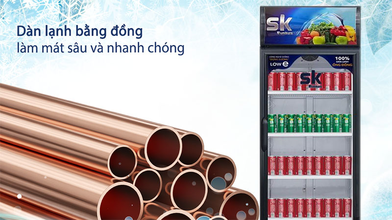 Tủ mát đứng Inverter Sumikura SKSC-450IFC - Hàng chính hãng